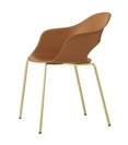Lady B - Gambe Cromo - Ottone Satinato - Nikel Nero Lucido Sedie in plastica di design Scab 5